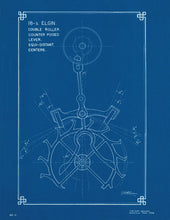 18 Size Elgin Escapement Blueprint Poster by J.E. Coleman