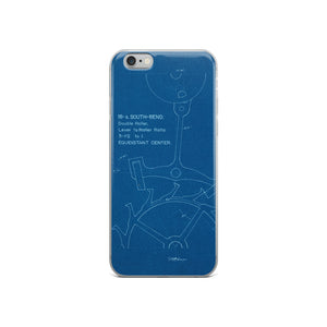 Escapement Blueprint iPhone Case